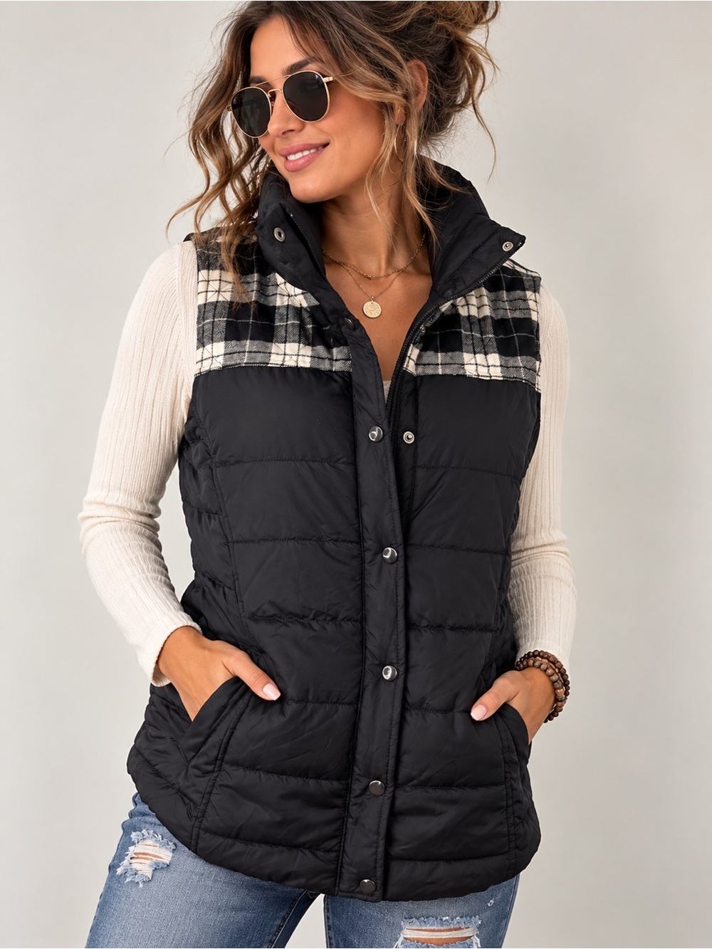 SO Women’s Size Medium Quilted Puffer Vest